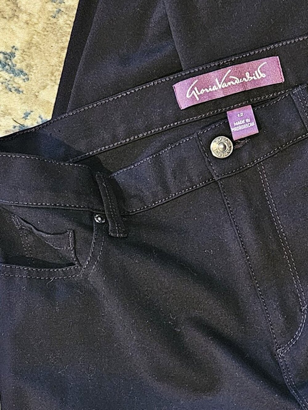 GLORIA VANDERBILT - Black stretch ankle jeans Amanda style - Picture 10 of 10